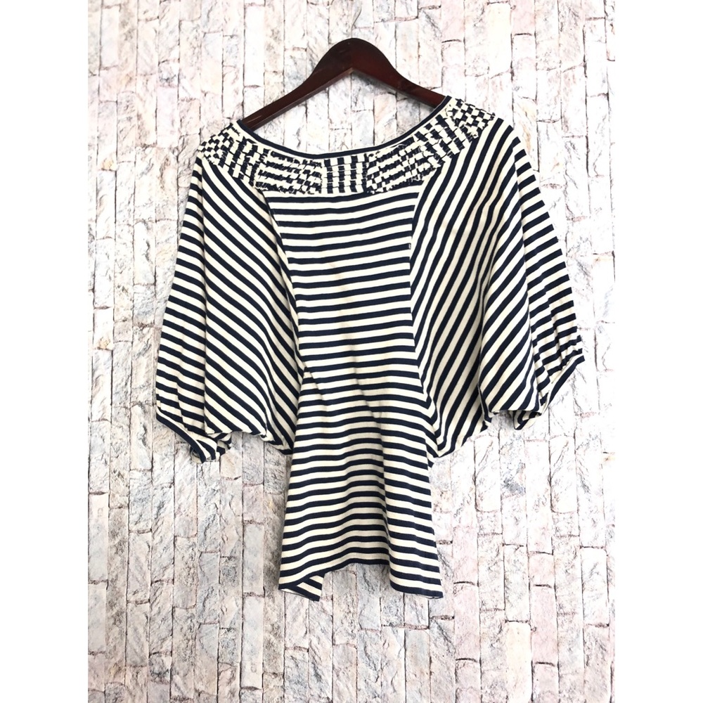 Anthropologie Etta Twa Dolman Stripe Top - Picture 2 of 3